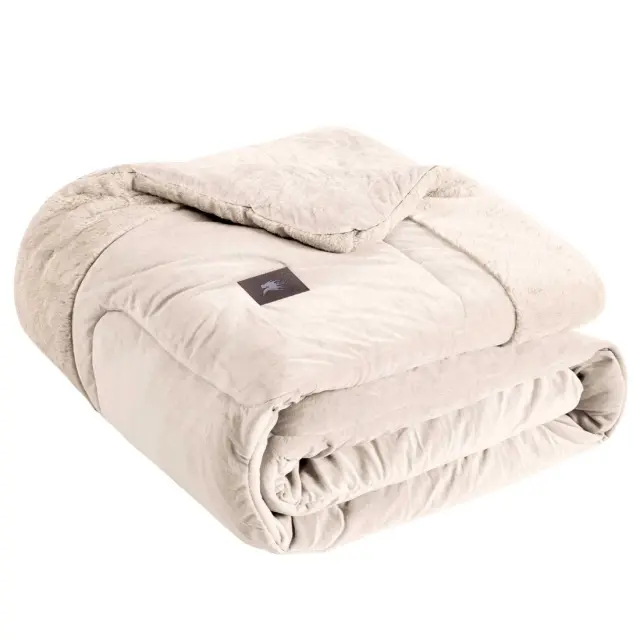 Κουβερτοπάπλωμα 240x250 King Size 700gsm Premium Greenwich Polo Club 3965 Ivory 100% Πολυέστερ 3