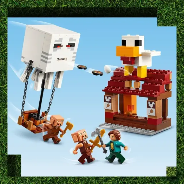 LEGO Minecraft The Ghast Balloon Village Attack για 10+ Ετών 555τμχ 3