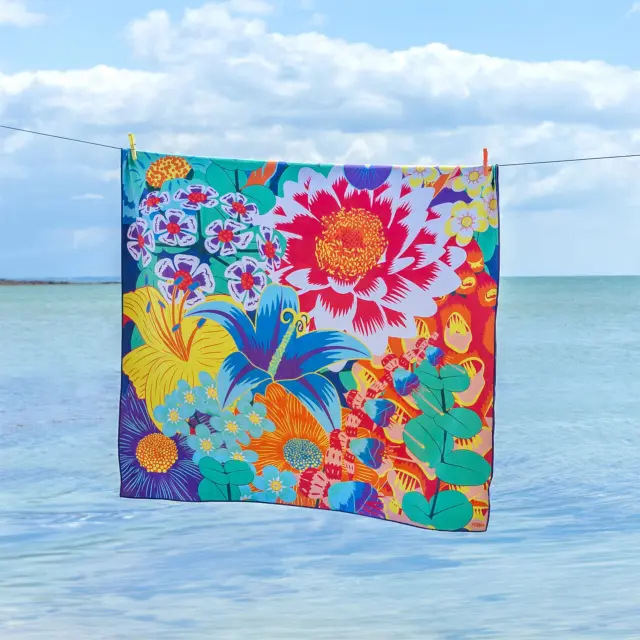 Pylones XL Πετσέτα Θαλάσσης (110x180cm) από ίνες microfibre: Body DS XL (6 σχέδια) Bouquet 2