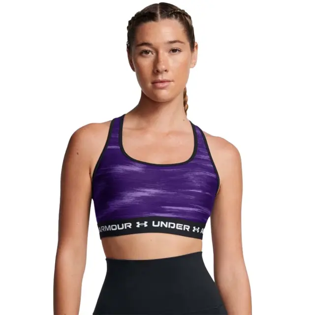 Under Armour Women's Crossback Mid Print Bra Μωβ 1361042-500 (Under Armour) - Large 3