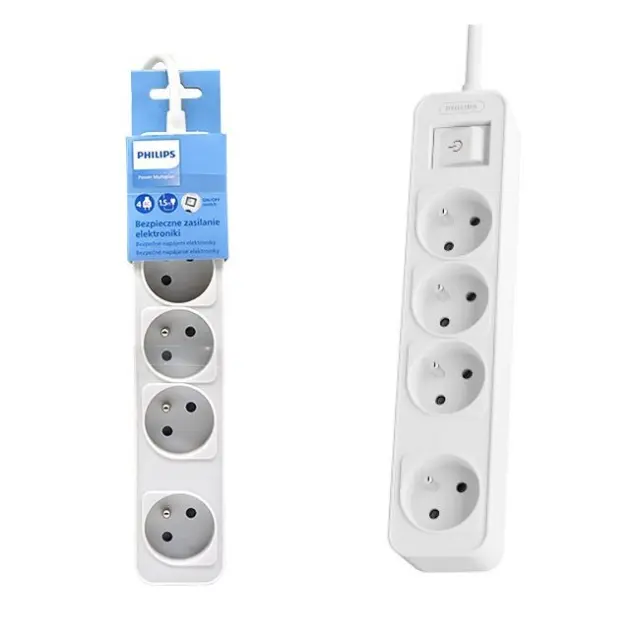 Philips Power Strip 4socket 1,5m White (34367)
