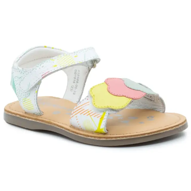 Πέδιλο KICKERS Λευκό εμπριμέ Dyastar 858588-30-33 συννεφάκια - 25