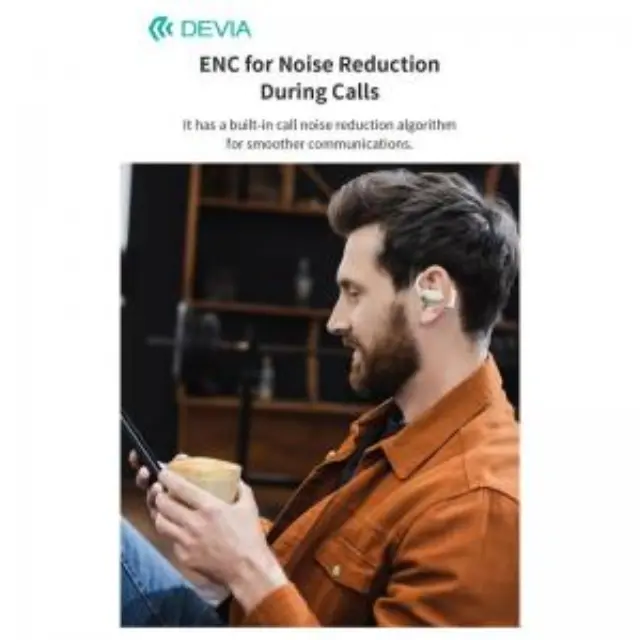 True Wireless Ακουστικά Bluetooth Devia EM401 OWS Pro1 Μπεζ N68832 3