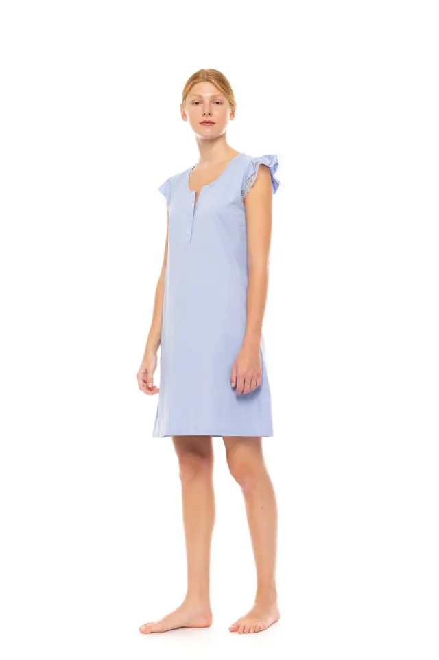 S1511 - Blue Cloud - NIGHTGOWN PASTEL SOLID 2