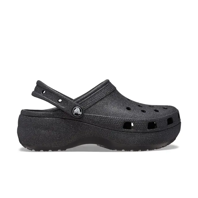 Crocs Platform Glitter Glog W (207241-001) - Μαύρο
