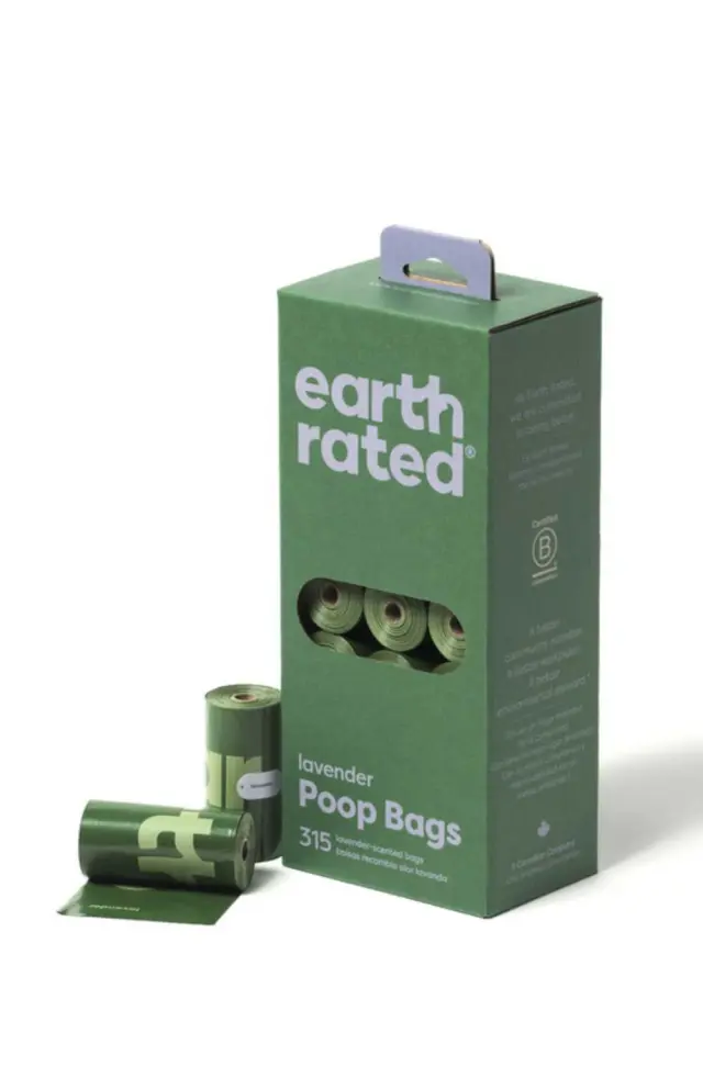 Earth Rated Eco Friendly Σακούλες Υγιεινής Με Άρωμα Λεβάντα (21ρολά/315τμχ) Μονόχρωμο