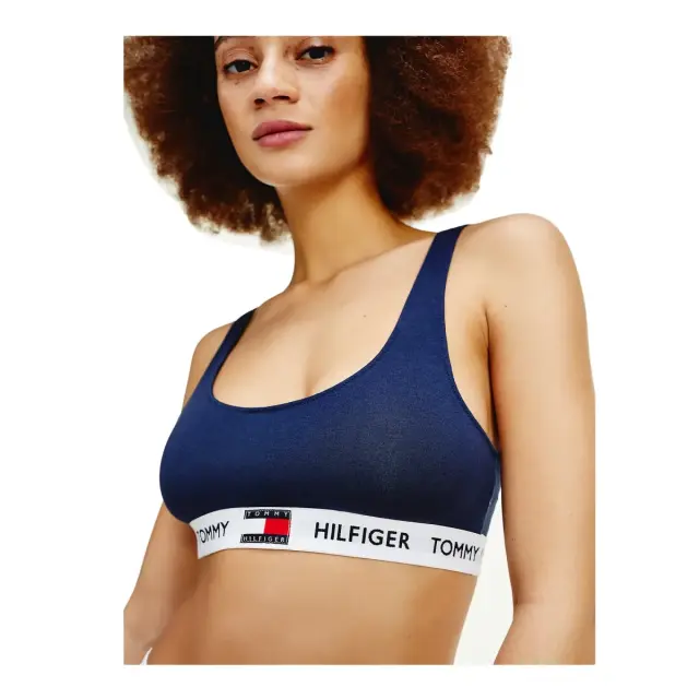 Tommy Hilfiger Γυναικείο Μπουστάκι Organic Cotton, Χρώμα Navy Blazer - L