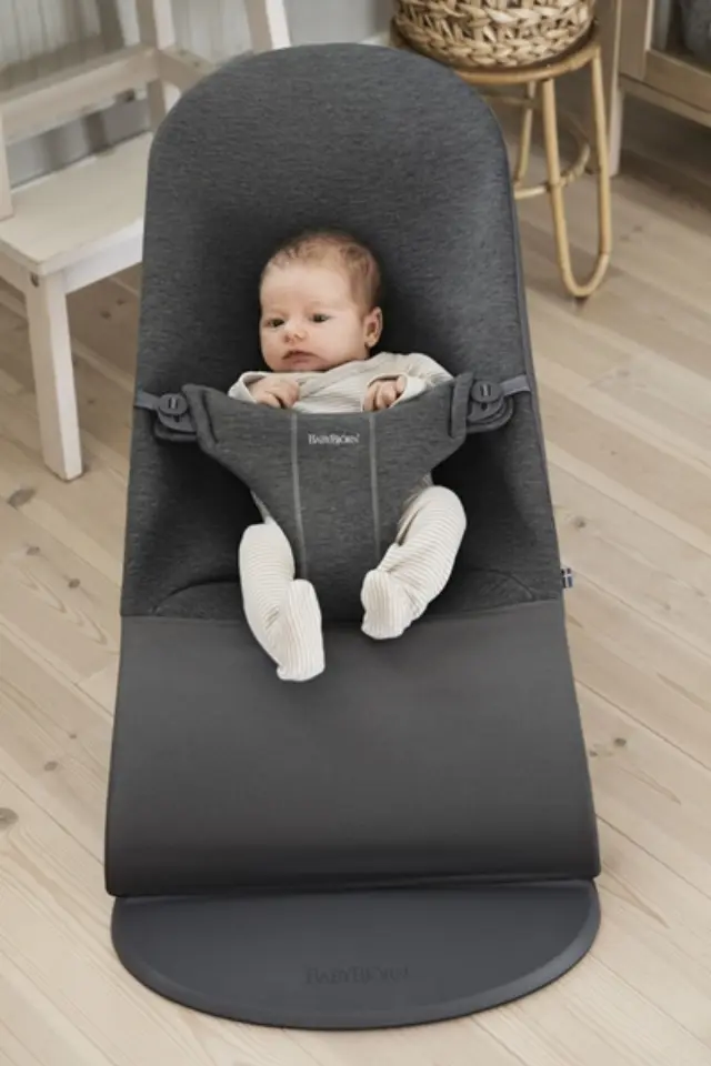 BabyBjorn Ρηλάξ Balance Bliss 3D Jersey, Charcoal Grey 7317680060761 2