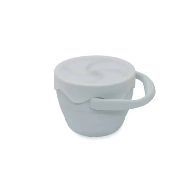 Interbaby Δοχείο Σιλικόνης για Σνακ Blue Grey SI006-73