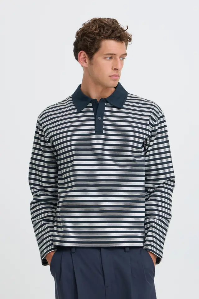 Casual Friday Ανδρική MARCO Polo Mπλούζα – Blue - XL