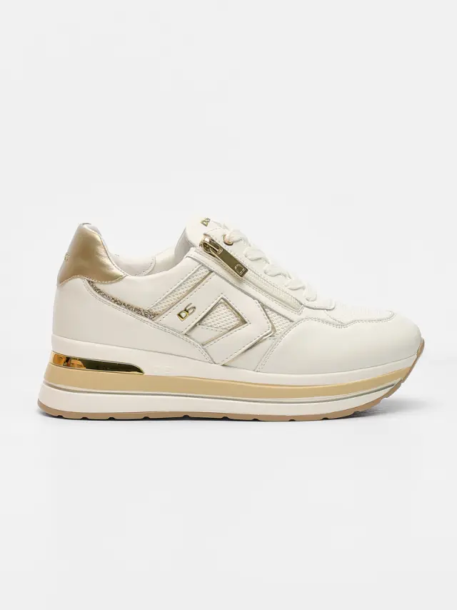 Donna Serena Sneakers Γυναικείο δέρμα/ύφασμα Άσπρο DSE/346082 BIANCO - 39 3