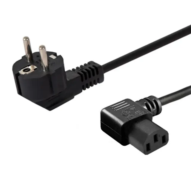 SAVIO Power cable Schuko (M) angled &ndash; IEC C13, 1.2 m CL-115