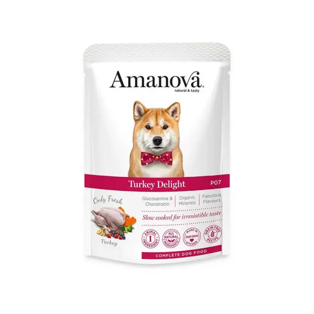 Amanova Low Grain Adult Dog Turkey Delight Φακελάκι 100gr Μονόχρωμο