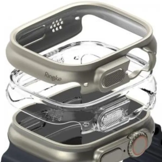 Θήκη PC Ringke Apple Watch Ultra 4/ 3/ 2/ 1 49mm Slim Διάφανο & Γκρι (2 τεμ.) N60667 3