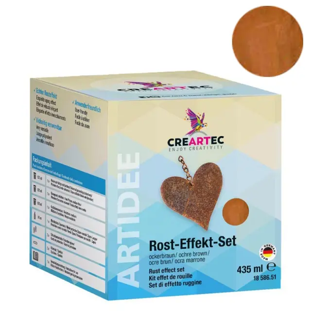 Creartec Σετ Εφέ Σκουριάς Σιδήρου Ochre Brown - 435ml