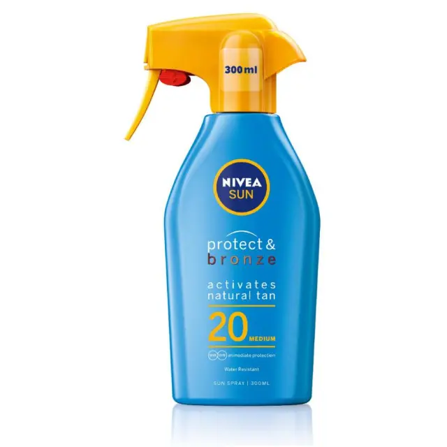 Nivea Sun Protect + Bronze Trigger Spray SPF 20, 300ml