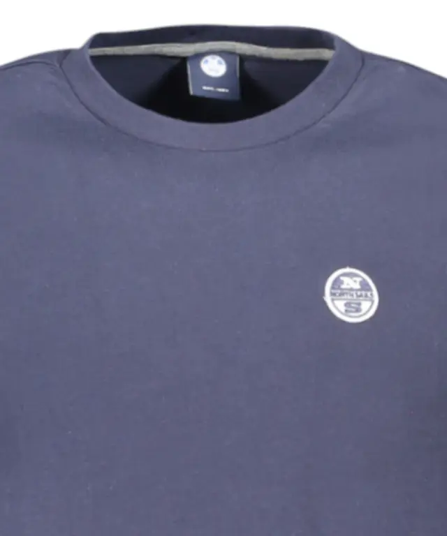North Sails - Μακρυμάνικη Μπλούζα T-Shirt Regular Fit 996034-000-0802 Μπλε Σκούρο 3