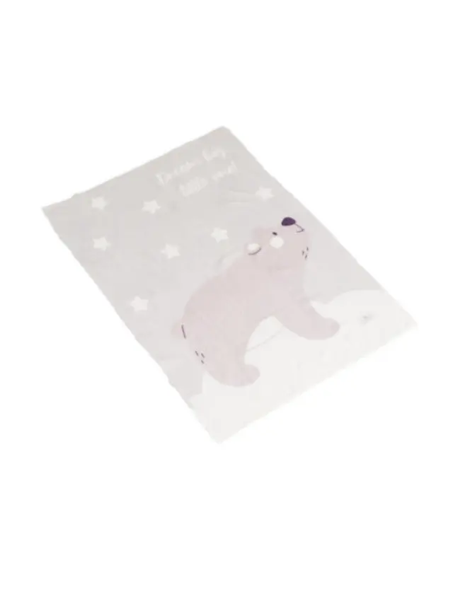 Cangaroo Βρεφική Κουβέρτα Αγκαλιάς 75*100cm Dreamy Bear Grey 3800146271039