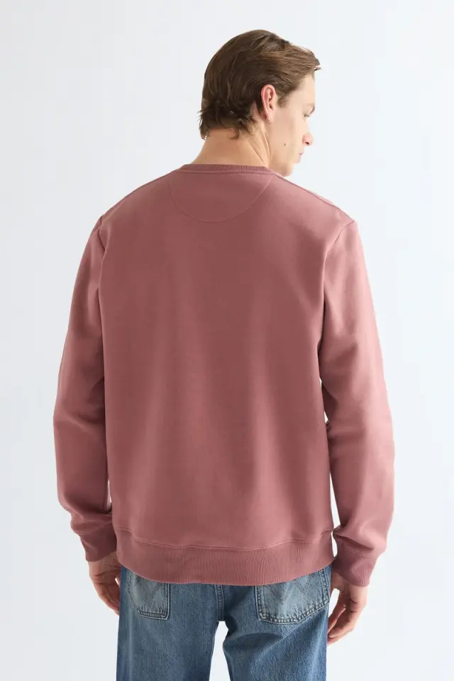 Wrangler Ανδρικό SIGN OFF CREW Φούτερ 112387037 - Rose Brown - XL 2