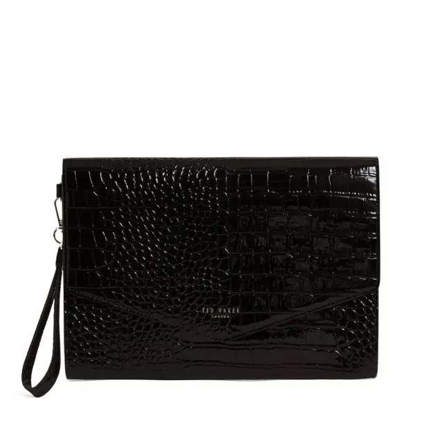 Γυναικείος Φάκελος Ted Baker Crinkle 282823-Black Κροκό Μαύρο - One Size