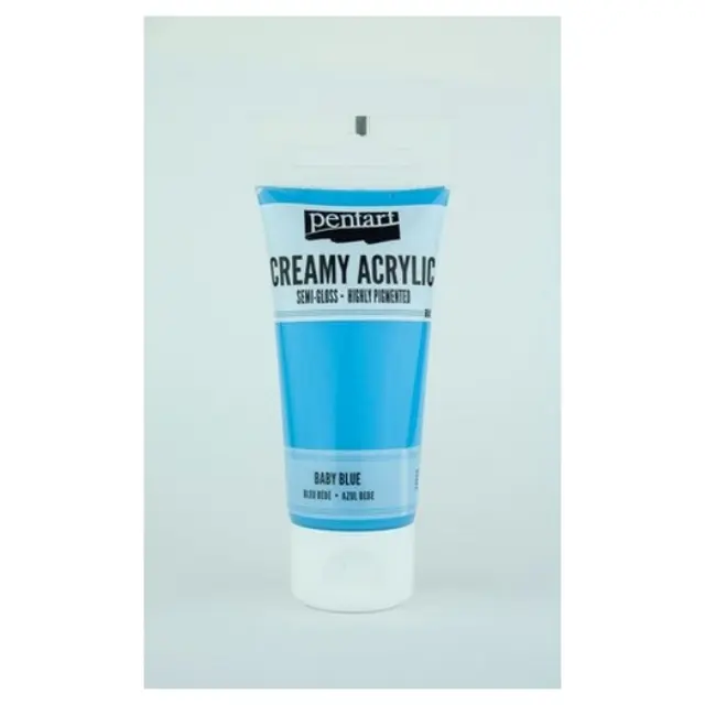 Χρώμα ακρυλικό Creamy Semi-Gloss 60ml Pentart - Baby Blue