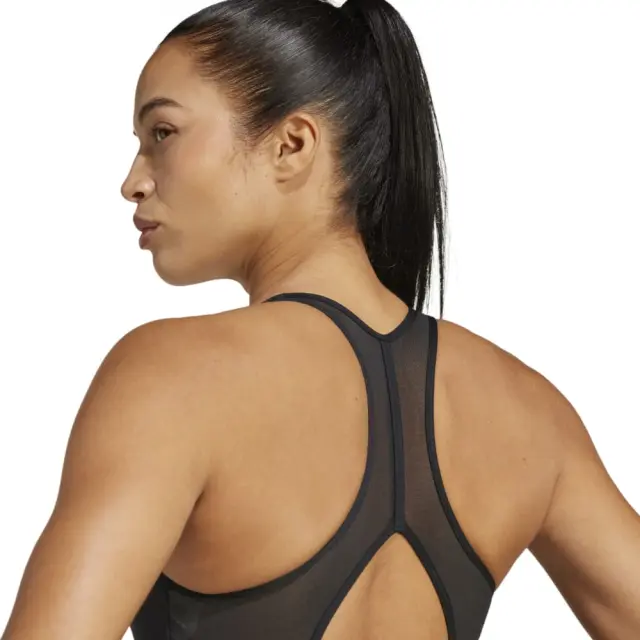 adidas Performance Women's PowerReact Big Logo Bra Μαύρο - Άσπρο JG1414 (adidas Performance) - XSmall 2