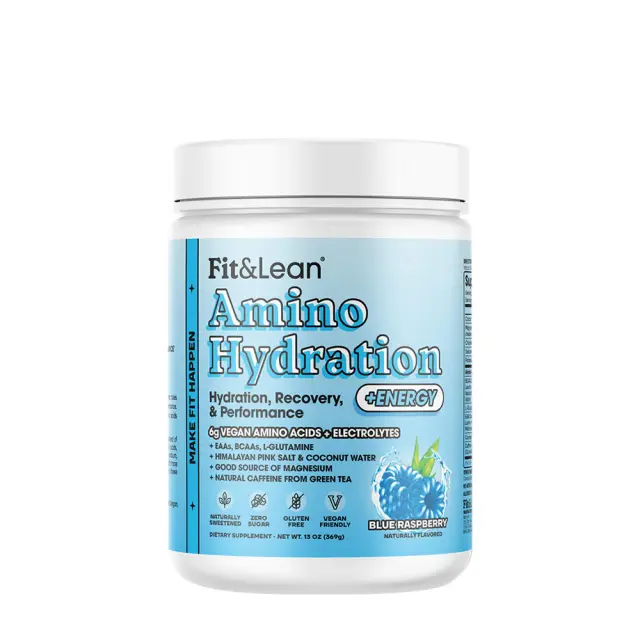 Fit & Lean Amino Hydration & Energy Blue Raspberry, 369 g