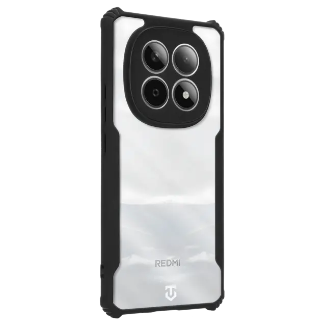 Tactical Quantum Stealth Cover for Xiaomi Redmi Note 15 5G Clear/Black 2
