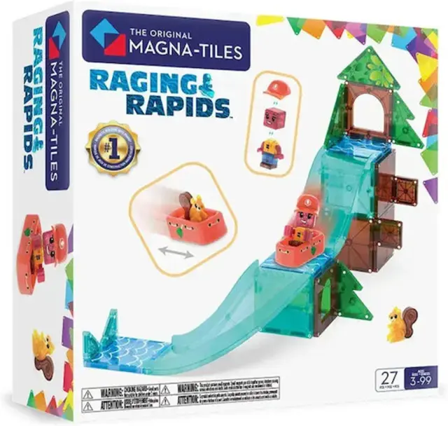 MAGNA-TILES Raging Rapids 27 Τεμάχια – Μαγνητικά Πλακίδια STEM / 262027RR (Magna-Tiles)