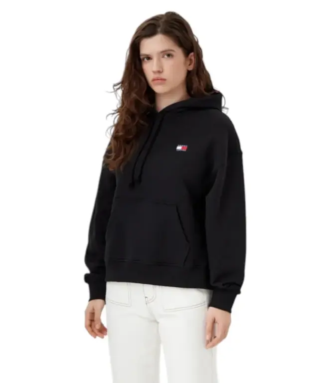 Tommy Hilfiger - Γυναικείο Φούτερ Badge Regular Fit DW0DW19414-BDS Μαύρο