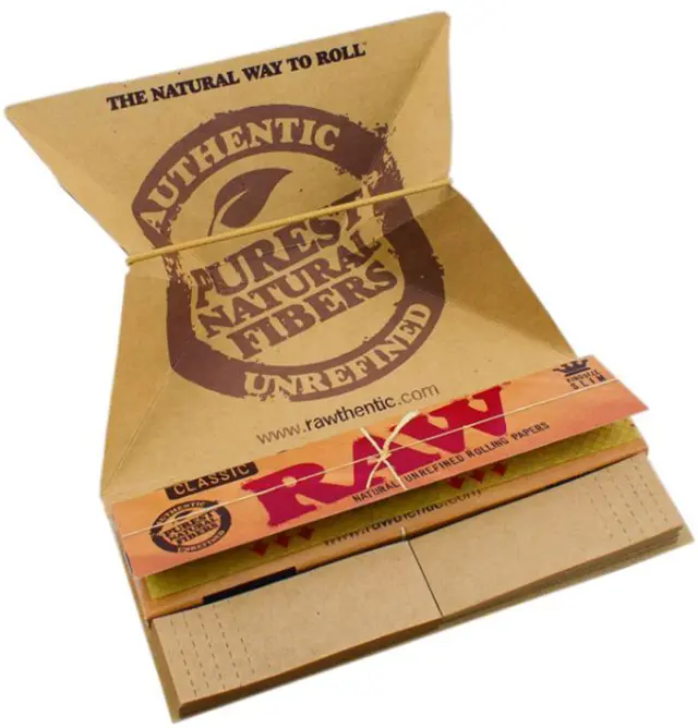 RAW Artesano Χαρτάκια Classic - Ακατέργαστο - King Size Slim με Τζιβάνες και Δισκάκι