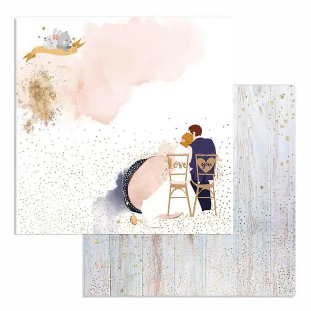 Χαρτί Scrapbooking Stamperia Διπλής Όψης - Love You - 31x30cm