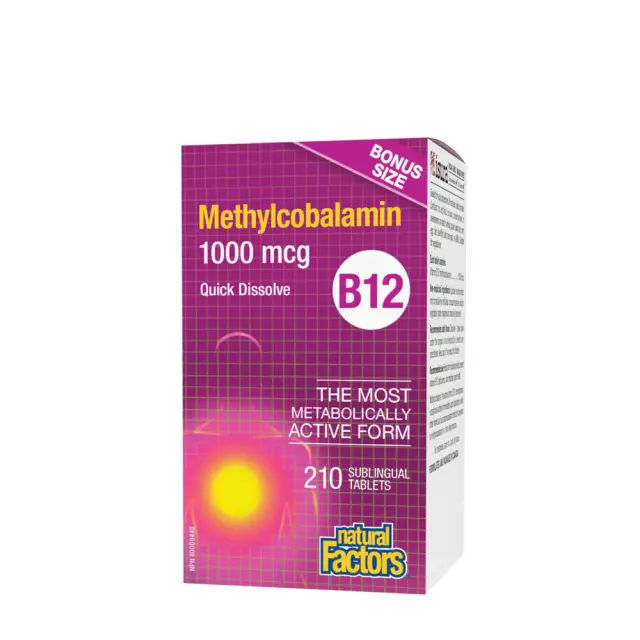 Natural Factors B12 Methylcobalamin 1,000 mcg