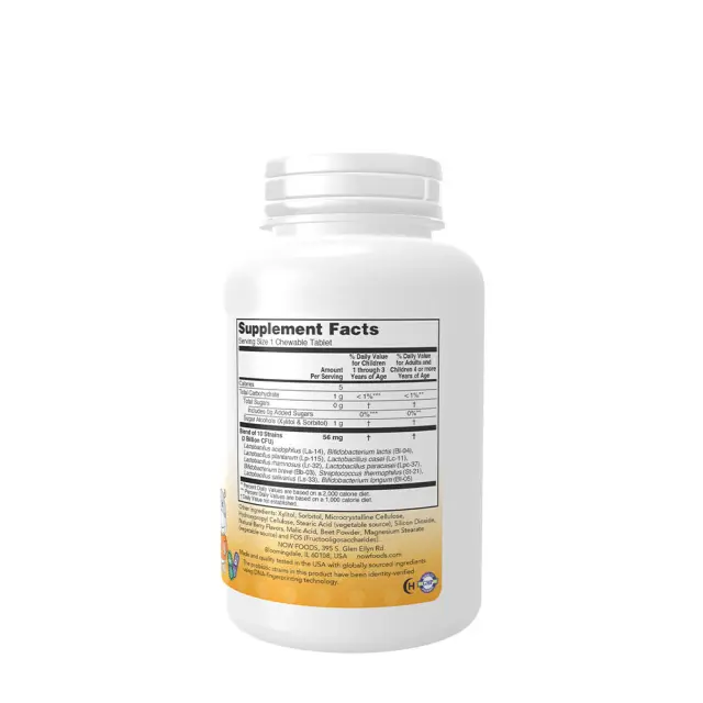 Now Foods BerryDophilus™ 120 Chewables 2