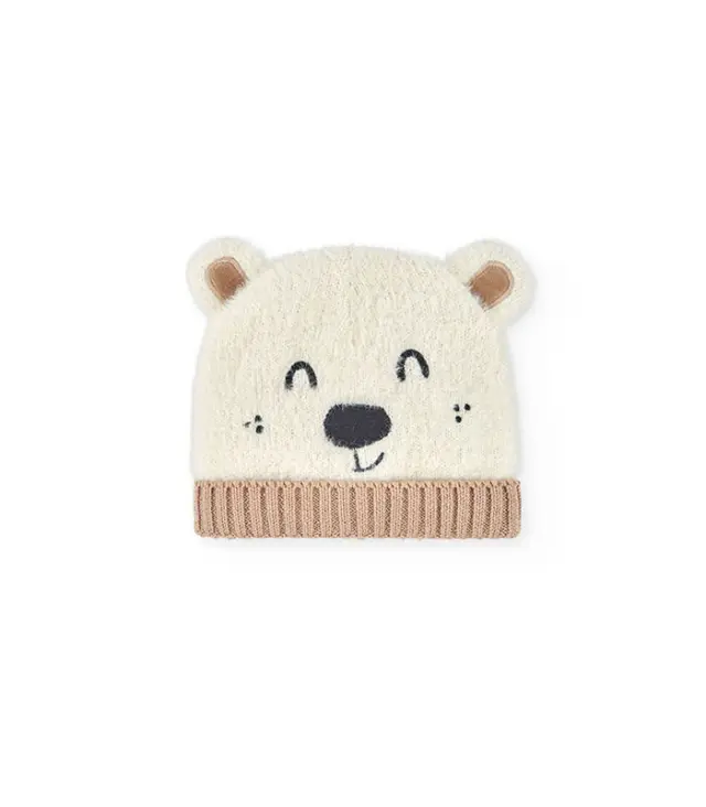 Knitwear hat "bear" for baby -BCI