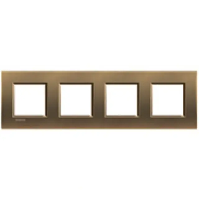 LL - cover plate 2x4P 71mm shiny bronze