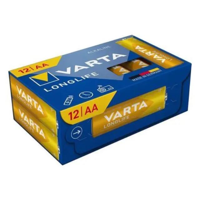 Μπαταρία Alkaline Varta Longlife AA LR06 Plastic Free (12 τεμ.) N69463