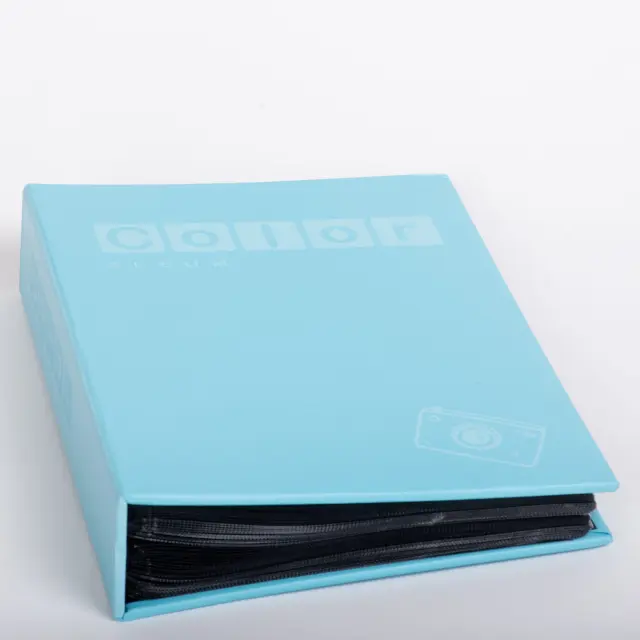 Άλμπουμ με θήκες super 100 διαστάσεις : 18x25cm για 100 φωτογραφίες ,15x21 ,15x23 color pastel γαλάζιο CL6910 2