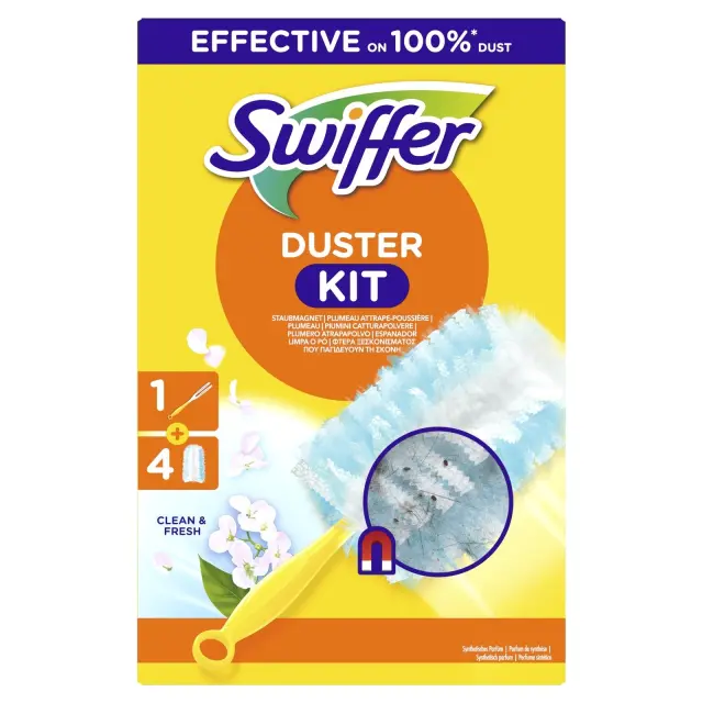 Swiffer Dusters Clean - Fresh Xειρολαβή +4 Αντ/κα για Ξεσκόνισμα
