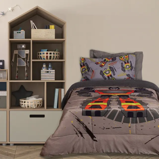Κουβερτοπάπλωμα 160x220 Μονό 650gsm Kid Das Home 4974 Grey 100% Πολυέστερ