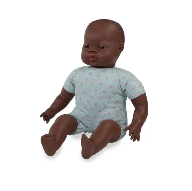 MINILAND DOLLS MINILAND ΜΩΡΟ ΚΟΥΚΛΑ ΜΕ ΜΑΛΑΚΟ ΣΩΜΑ AFRICAN 40 CM