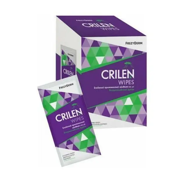 Frezyderm Crilen Εντομοαπωθητικά Μαντηλάκια σε Ατομική Συσκευασία Κατάλληλα για Παιδιά 20τμχ