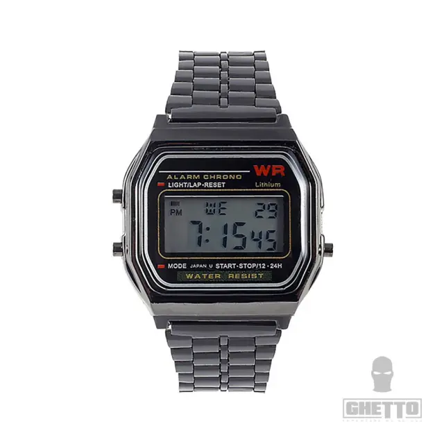 Ghetto Digital Vintage Watch Metal Gun Color