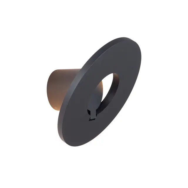 Flow Φωτιστικό Led τοίχου 3000K 9W IP54 ø24x8.2cm ανθρακί 2