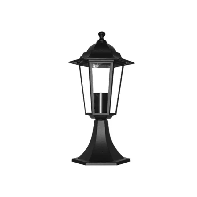 ΦΑΝΑΡΙ ΚΟΛΩΝΑΣ ΜΑΥΡΟ ΙΡ44 Ε27 60W RaL C0026 / HI6023BMS