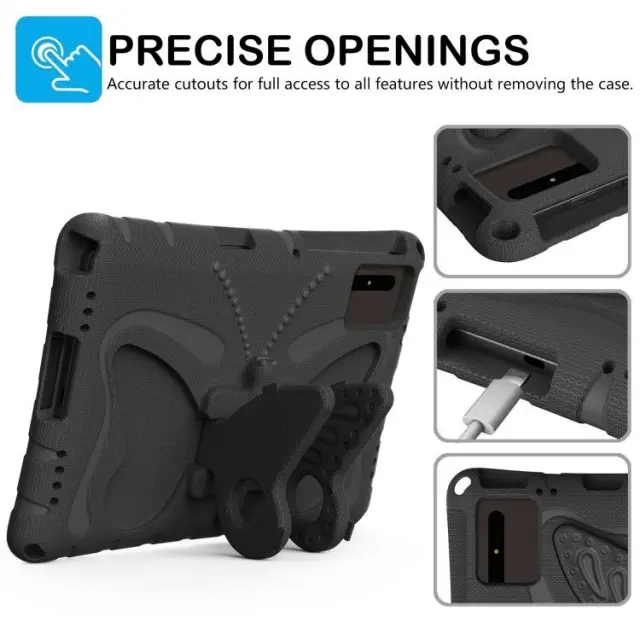 Bracket EVA Shockproof Παιδική Θήκη για Xiaomi Redmi Pad SE 11.0 /Redmi Pad 2-Black OEM 2