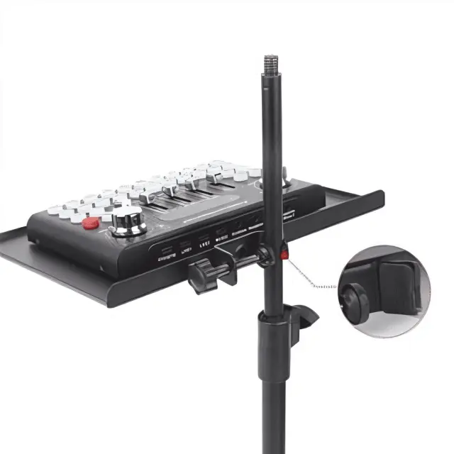 DNA SCT1 stand shelf tray black for mixer audio interface accessories adjustable mount 18x24 cm up to 1 kg 3