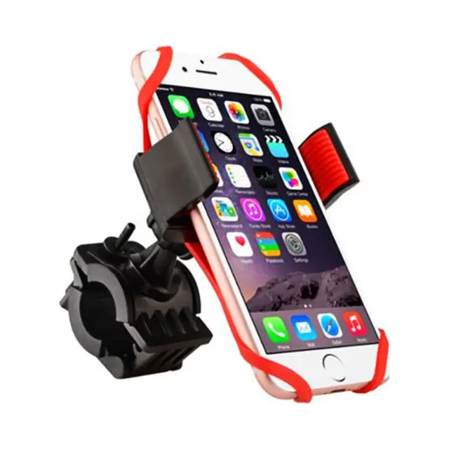 Βάση Στήριξης Μηχανής Bicycle Phone Holder Μαύρη Κόκκινη
