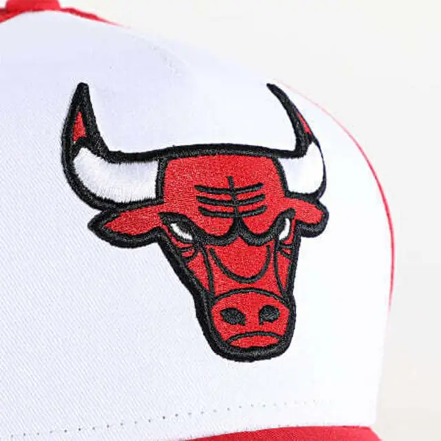 New Era Adult Side Patch NBA Chicago Bulls Trucker Cap Άσπρο - Κόκκινο 60667461 (New Era) - One Size 3