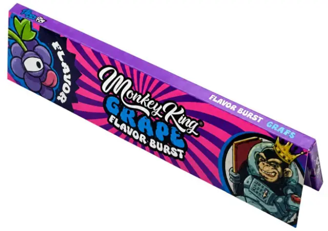 Monkey King Χαρτάκια King Size Slim - Grape